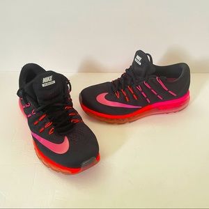 Nike Air Max 2016 Womens 8 Black & Pink  Running Sneakers Shoes 806772-006